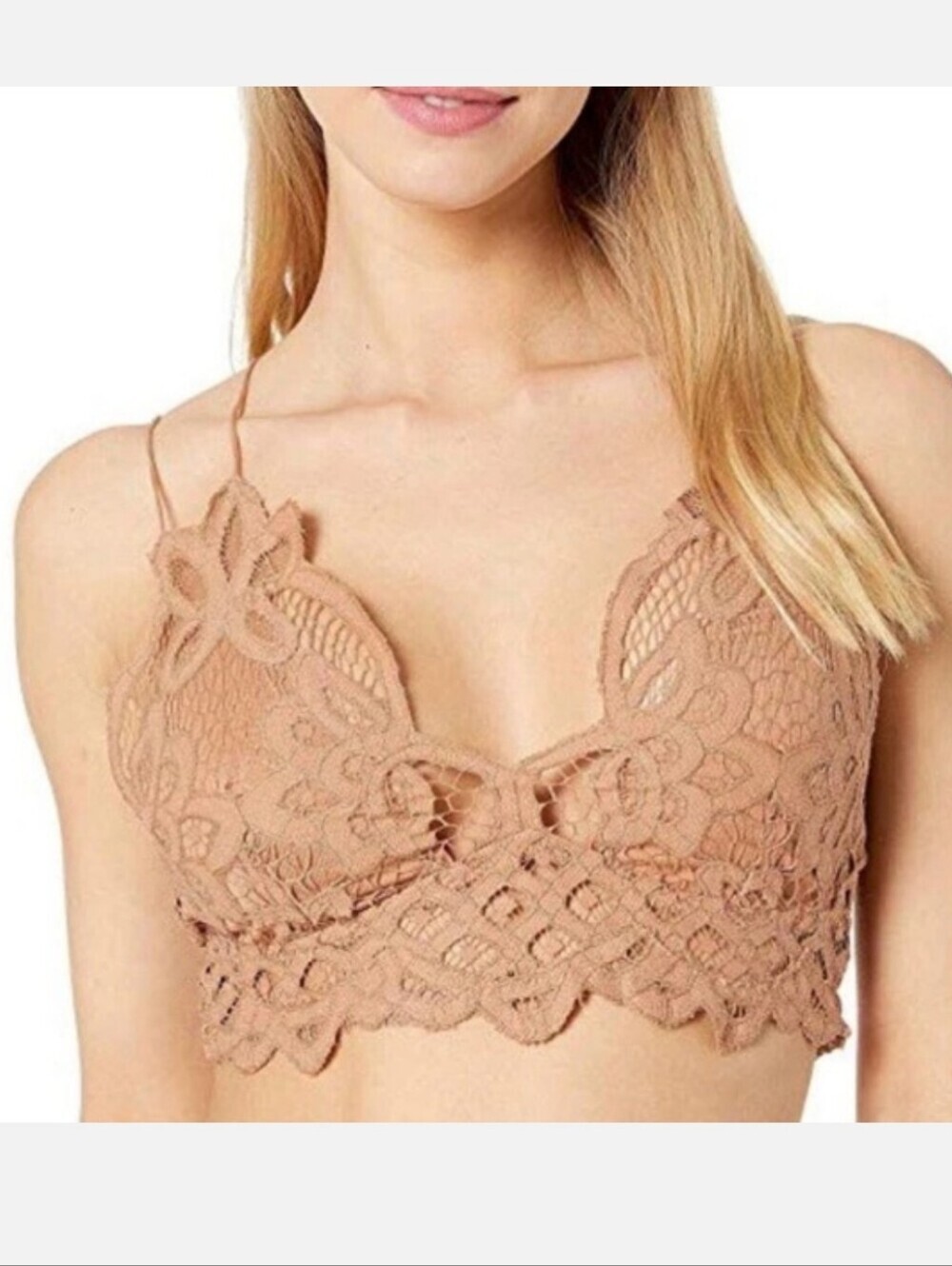 NWT Free People Adella Bralette Size Small In Nude